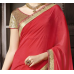 Tantalizing Beige Colored Sequins Worked Chiffon Net Saree